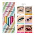 thumbnail image 1 of 6 Sticks/Set 6 Couleurs Eyeliner Waterproof Anti-Transpiration Anti-Bavure Ultra-Fin Ne Fleurit Pas Coloré Longue Durée Résistant à l'Humidité Sébum Eyeliner, 1 of 9
