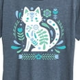 thumbnail image 3 of Instant Message - Scandinavian Cat - Women's Short Sleeve Graphic T-Shirt, 3 of 6
