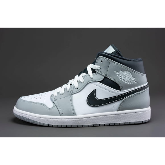 Nike Men's Air Jordan 1 Mid Fitness Shoes, gray, 9 US