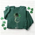 thumbnail image 4 of Women's St. Patrick's Day Graphic Print Long Sleeve Round Neck Sweatshirt Top, 4 of 6