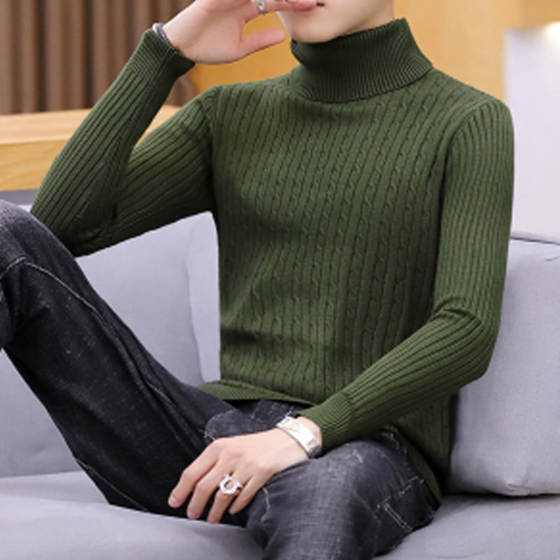 Byte Legend Men's White Turtleneck 