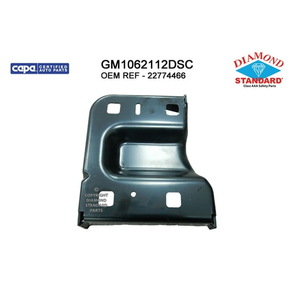 New Aftermarket CAPA Front Driver Side Inner Bumper Support Replaces 22774466 fits 2015-2019 Chevrolet Silverado 2500 HD