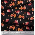 thumbnail image 3 of Soimoi Poly Crepe Fabric Leaves & Bird Kids Decor Fabric Printed Yard 52 Inch Wide, 3 of 3