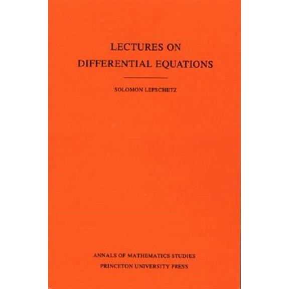 Pre-Owned Annals of Mathematics Studies Lectures on Differential Equations, Book 14, (Paperback)