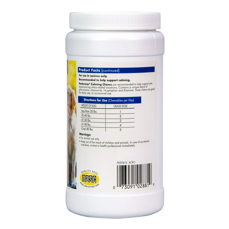 Petarmor clearance calming chews