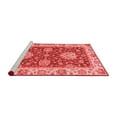 thumbnail image 2 of Ahgly Company Machine Washable Indoor Square Oriental Red Traditional Area Rugs, 3' Square, 2 of 4