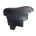 thumbnail image 4 of Descansabrazos TSIKA-SL para Suzuki Swift Con 3 puertos USB costura roja, 4 of 4