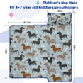thumbnail image 5 of Cute Dachshund and Dog Footprint Toddler Nap Mats for Kids Preschool,Sleeping Mat Bag or Kids,Toddler Sleeping Bag,Toddler Nap Mat or Daycare, 5 of 6
