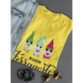 thumbnail image 3 of Buon Ferragosto Cute Gnomes T-Shirt Women -Image by Shutterstock, Female Medium, 3 of 4