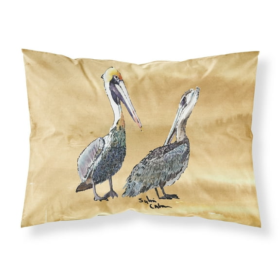 Carolines Treasures 8408PILLOWCASE Pelican Fabric Standard Pillowcase Standard multicolor