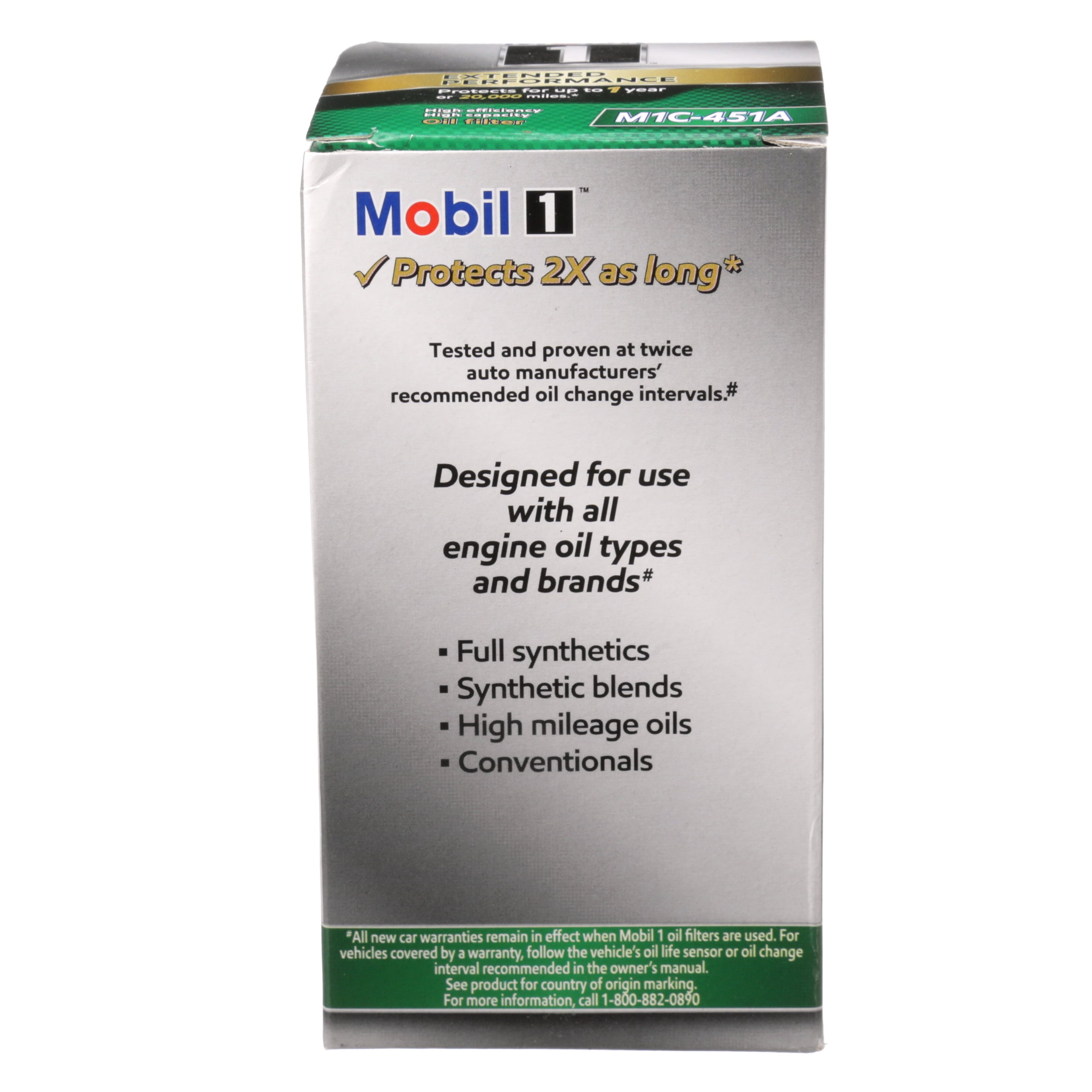 Mobil 1 M1C-451A Extended Performance Oil Filter Fits select: 2009-2014 VOLKSWAGEN JETTA, 2012-2014 VOLKSWAGEN PASSAT