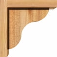 thumbnail image 3 of 6"W x 8"D x 8"H Carmel Rough Sawn Corbel w/Backplate, Western Red Cedar, 3 of 9