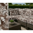 thumbnail image 7 of Soimoi Waterproof Outdoor Fabric By 2 Yard | Floral Pattern on Brown | 56" Wide | UV Resistant & Durable Taffeta Material for Cushions, Covers, Curtains, awning & DIY Projects, 7 of 7