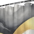 thumbnail image 3 of Gray and Gold Marble Golden Lines Pattern Shower Curtain 84"x72" ,Bathroom Decorative Shower Curtains Set with 12 Hooks,Modern Waterproof Washable Shower Curtain, 3 of 6