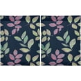 thumbnail image 2 of Coolnut Leaves Pattern Kitchen Curtains 2 Panels, UV Protected Tier Curtains Half Window Curtains for Guest Room Bathroom Sink Laundry Room Basement,24"x 27", 2 of 6