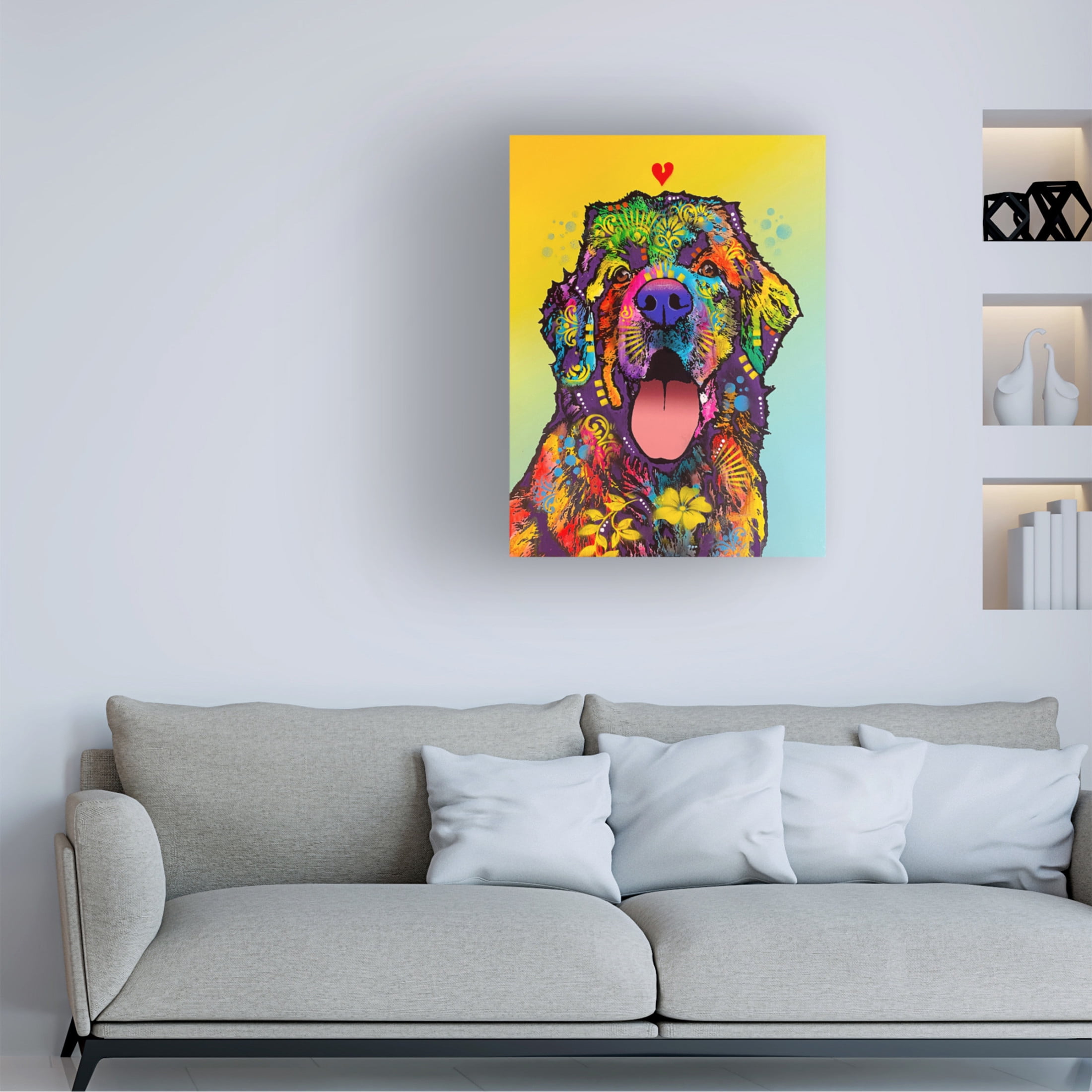 Canvas Wall Art - Dean Russo- Exclusive 'Tell Tale Heart' Wall Art for Living Room, Bedroom, or Office Décor by Trademark Fine Art - 35 x 47 Inches