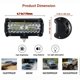 thumbnail image 1 of Barra de luz antiniebla impermeable para conducción y trabajo, Combo de focos de inundación para UTV, ATV, camión y barco, 13200LM, 40LED, 120W, 1 of 4