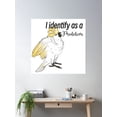 thumbnail image 2 of I Identify As A Problem Poster Wall Art, Modern Wall Decor For Living Room Bedroom, 30x30 UNFRAMED, 2 of 3