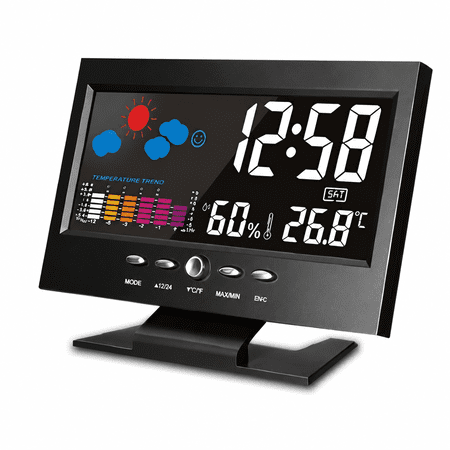 VORALYN Atomic Desktop Clock with Color Display,Calendar,Day of Week,Time & Date Display,Auto Set photo VORALYN Atomic Desktop Clock with Color Display,Calendar,Day of Week,Time & Date Display,Auto Set
