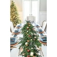 thumbnail image 7 of Norfolk Pine Garland Christmas Decoration - 5/6/9ft Realistic Norfolk Pine Leaves, Artificial Pine Greenery Garlands for Holiday Mantle Fireplace Stairs Railing Table Home Decor, 7 of 7