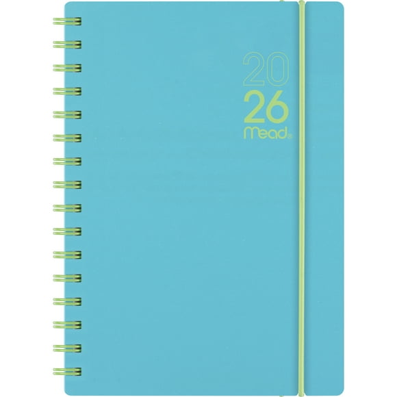 Agenda hebdomadaire compact Mead® Colour Pop 2026, Couverture sarcelle