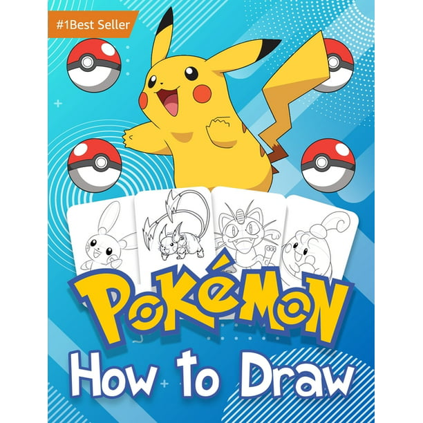 How to Draw Pokemon : Book Drawing Sketchbook For Kids Learn Make ...