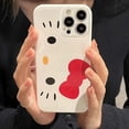 thumbnail image 1 of Kawaii Sanrio Hello Kitty Phone Case Iphone14/13 Soft Shell Ip12Promax Anti-Fall Anti-Collision Mobile Phone Accessories Gift, 1 of 6