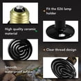 thumbnail image 4 of Simple Deluxe 150W Ceramic Heat Emitter Reptile Heat Lamp Bulb No Light Emitting Brooder Coop Heater for Amphibian Pet & Incubating Chicken, 2-Pack, 4 of 6