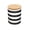 Stripe, variant on Ceramic Jar with Lid 16oz Ceramic Kitchen Jar w/ Air Sealing Bamboo Lid 500ml