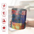 thumbnail image 5 of 12oz Coffee Tumblers Colorful Pioneer Flower Patchwork Stainless Steel Vacuum Insulated Travel Tumbler Coffee Cups Mug with Lid and Straw with Cleaning Brush for Cold & Hot Drinks, 5 of 5
