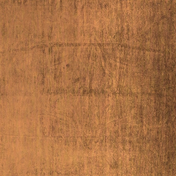 Ahgly Company Indoor Square Oriental Orange Industrial Area Rugs, 4' Square