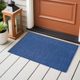 thumbnail image 5 of Navy Blue Large Area Rugs for Bedroom Living Room, Soft Non Slip Carpet Bedside Rug, Vintage Country Monochrome Farmhouse Rectangular Floor Cover Kitchen Accent Rug 2'x3' for Dining Room/Office, 5 of 9