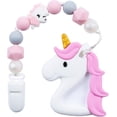 thumbnail image 1 of Kids Heroes Mordedera de Unicornio con Porta Mordedera para Sujetar, Rosa, 1 of 2