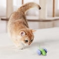 thumbnail image 6 of Interactive Mouses Cat Toy Battery-Powered Electric Moving Kittens Pounce Toys with Smart Obstacle Avoidance Soft Silicone Tail for Indoor Cats, 6 of 9