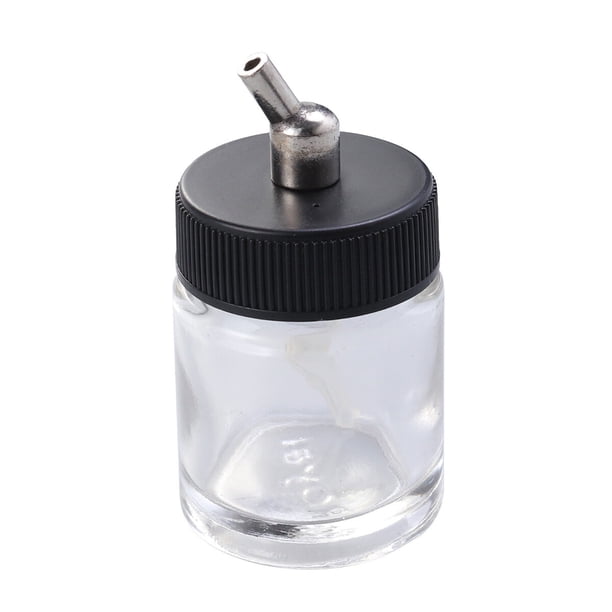 Botellas de vidrio para aerógrafo de 22 cc, bote para pintura profesional, modelo de vaso, botellas rellenables para aerógrafo, accesorio de pintura.