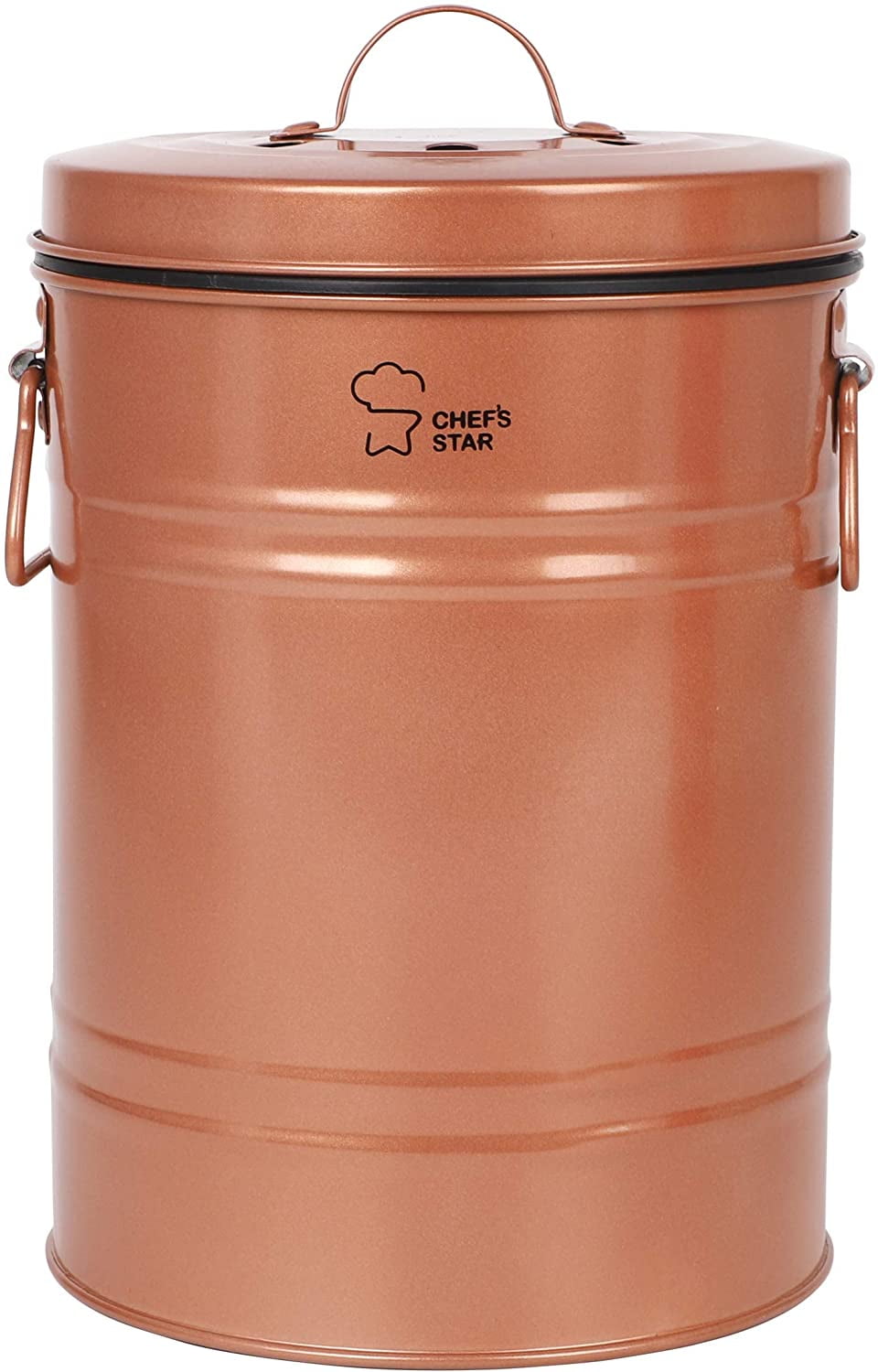 Chef's Star Kitchen Compost Bin, Indoor Garbage Can with Lid, Kitchen