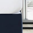 thumbnail image 3 of Mainstays Solid Pleated Navy Soft Brushed Polyester Bedskirt, King (1 Count), 3 of 5