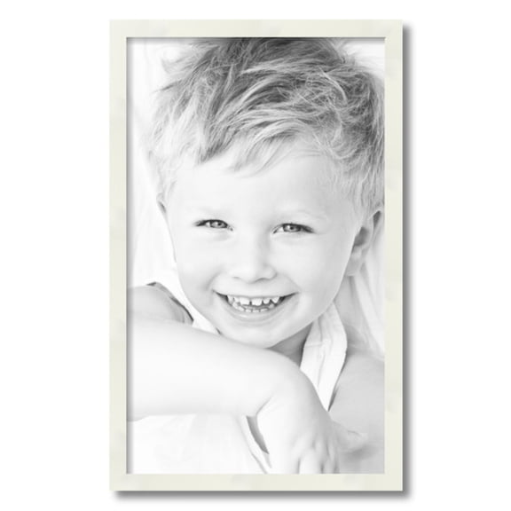 ArtToFrames 15x25" White Picture Frame, White Wood Poster Frame, with Regular Acrylic and 2 (FBPL-5140)