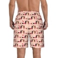 thumbnail image 3 of Kdxio Dachshund Couple Pattern Mens Casual Shorts - Drawstring Summer Beach Sports Shorts for Men, 3 of 9