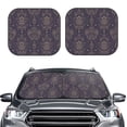 thumbnail image 6 of Lsque Golden Bumblebee 2 PCS Windshield Sun Shade | CarFoldable Window Covers | Car Accessories Reflect UV for Universal Cars SUV Truck | Medium, 6 of 7