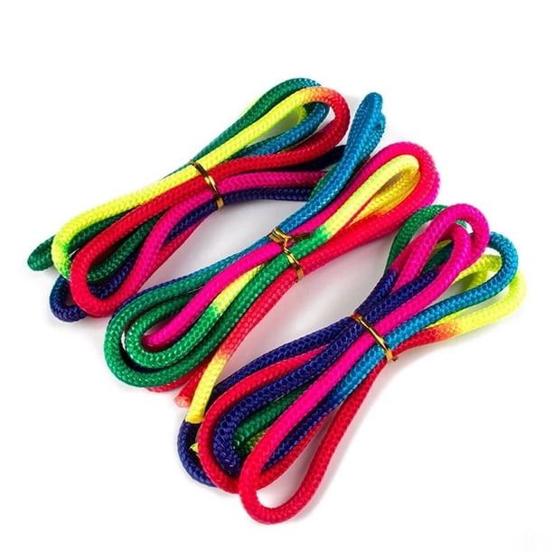 Cuerda De Gimnasia Arcoíris Rainbow - 2.8m Para Competición Y Entrenamiento Artístico