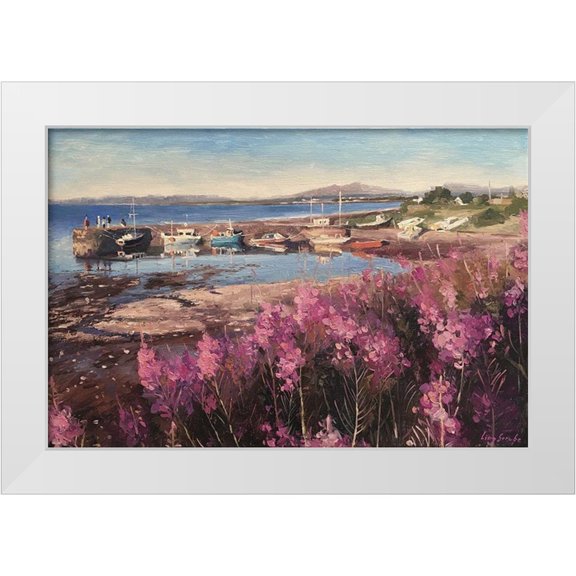 Strube, Ling 14x11 White Modern Wood Framed Museum Art Print Titled - Scotland Landscape IV