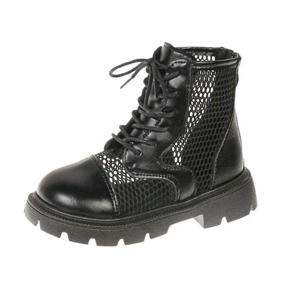 YMUQEIGH Children's Boots Kids Girls' Boots Outdoor Lace Up Boots Ankle Boots Short Toddler/Little Kids Boots Boys' boots