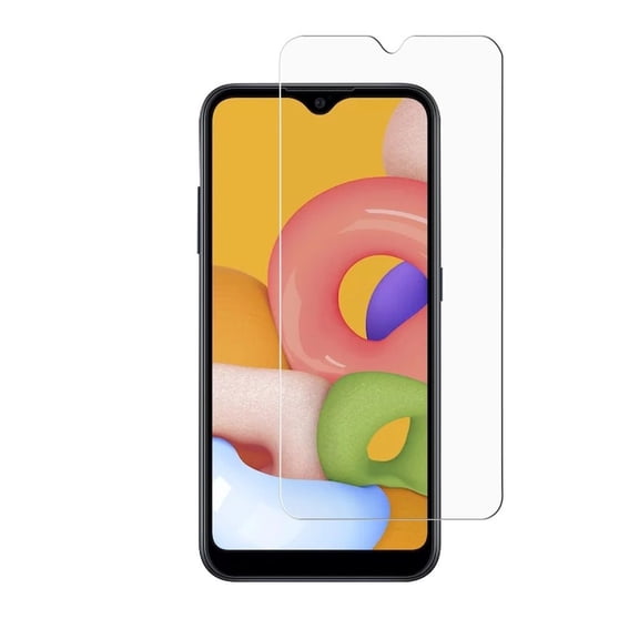 Bemz Samsung Galaxy A01 Tempered Glass Screen Protector and Atom Wipe