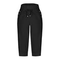thumbnail image 6 of Posijego Capri Pants for Women High Waist Cropped Jogger Pants Summer Athletic Yoga Capris with Pockets, 6 of 8