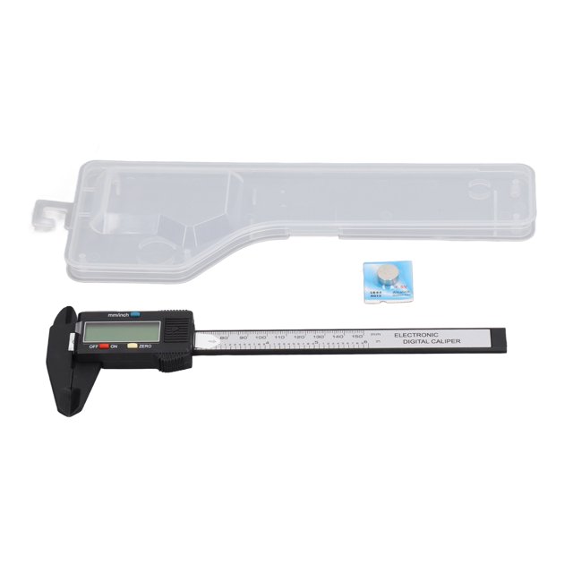 Calibrador Vernier con pantalla digital LCD, escala dual de 0 a 150 mm, herramienta ABS para pruebas de medición.