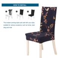 thumbnail image 1 of Elastic Chair Cover Polyester Print Elastic Chair Cover Removable Protective Covers For Home Wedding Hotel, 1 of 8