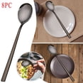 thumbnail image 4 of Cqxid Tableware Under $10 Home Spoon Dinner Stainless Long Handle Spoon Steel Pieces Kitchen 8 Or Restaurant Spoon Kitchen，Dining & Bar, 4 of 9