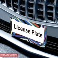 thumbnail image 4 of 1Pack License Plate Frames with Abstract Geometric Stripes Pattern Includes Screws & Caps Full Accessories Included Size 6.3x12.2inch(16x31cm), 4 of 8