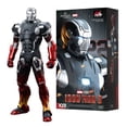 thumbnail image 1 of Figura de acción de Iron Man Mark22 MK22 Hot Rod de ZD Marvel Toys 1:10, modelo de armadura coleccionable de Tony Stark de la película Iron Man 3, 1 of 4